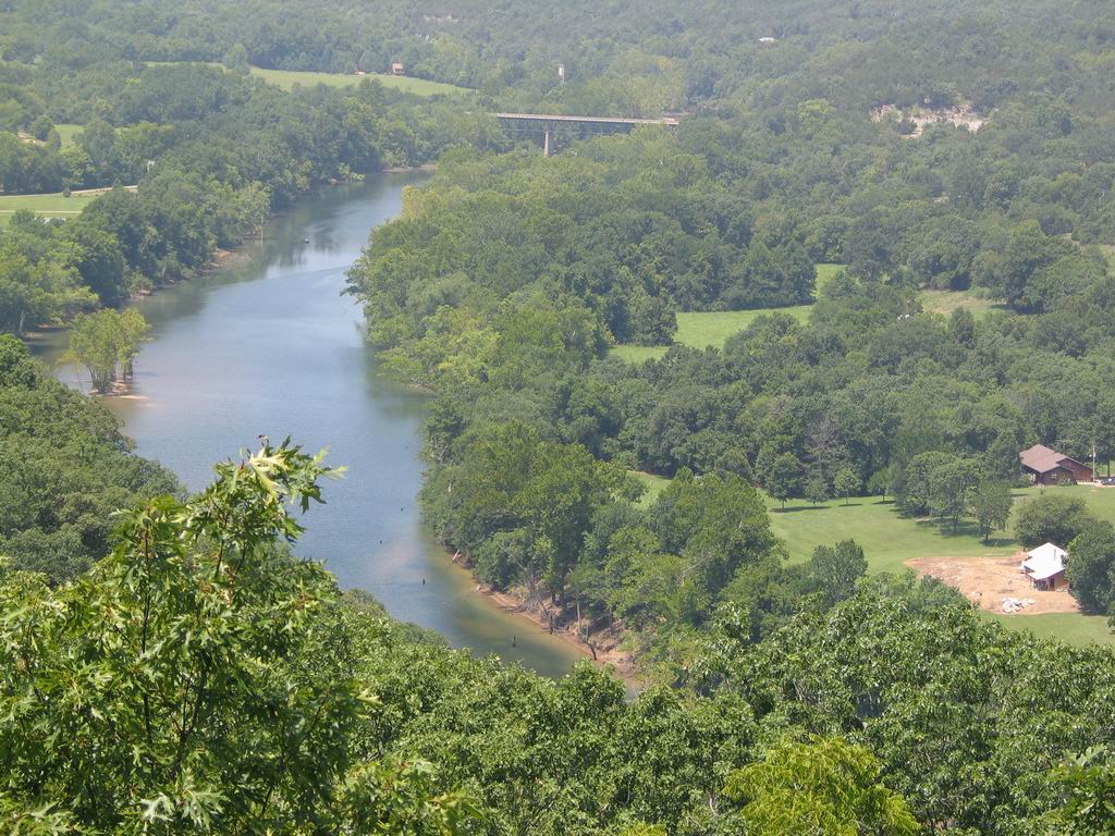 Around the Cabin on the White River in Arkansas